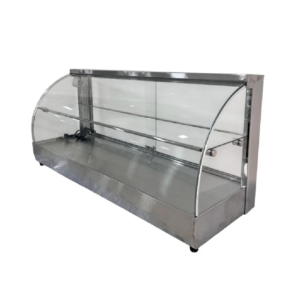 VITRINA CALENTADORA CURVA 100CM