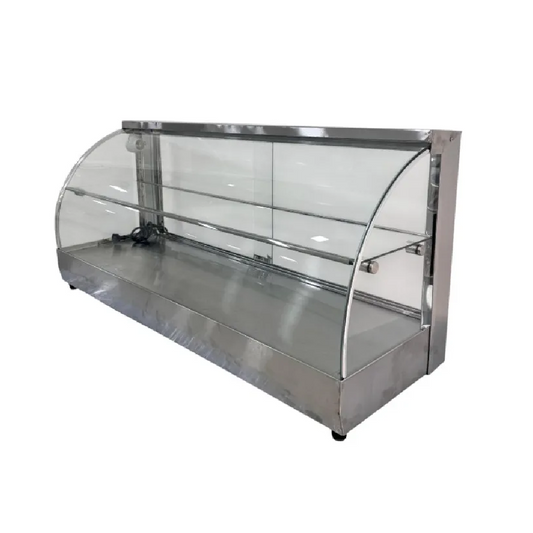 VITRINA CALENTADORA CURVA 100CM